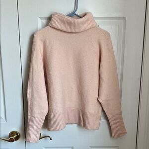 Banana Republic Wool-Blend Pink Turtleneck Sweater - Size XS/S